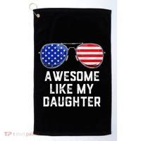 Fathers Day Gift Funny Dads Awesome Like My Daughter Golf Towel thumb 0