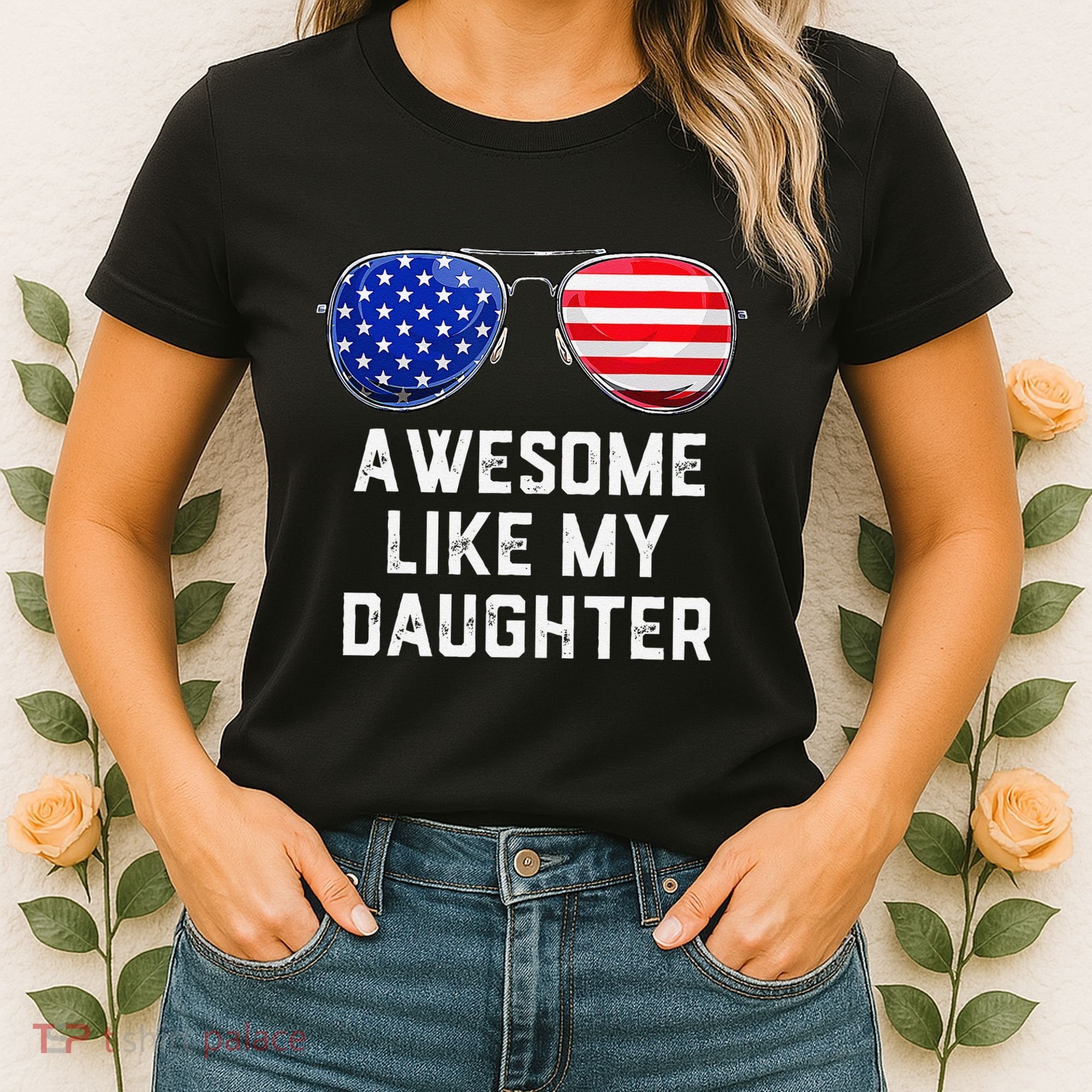 Fathers Day Gift Funny Dads Awesome Like My Daughter Women's T-Shirt