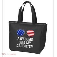 Fathers Day Gift Funny Dads Awesome Like My Daughter Tote Bag thumb 3