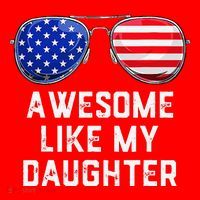 Fathers Day Gift Funny Dads Awesome Like My Daughter Santa Hat thumb 1