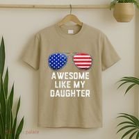 Fathers Day Gift Funny Dads Awesome Like My Daughter T-Shirt thumb 2