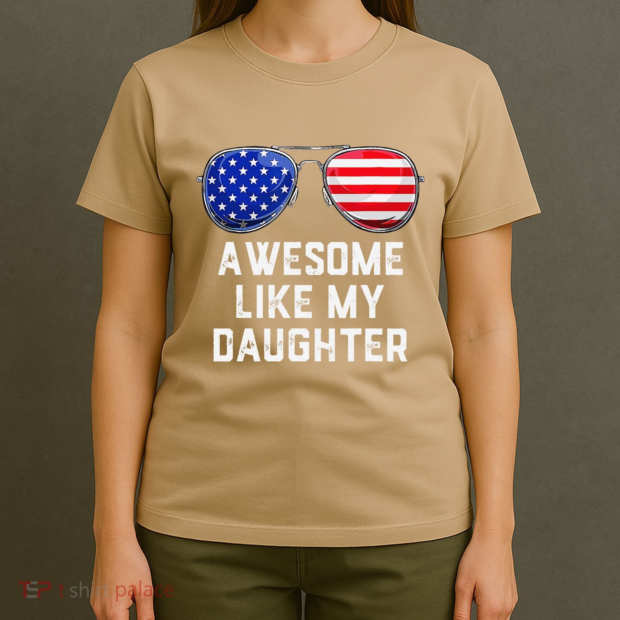 Fathers Day Gift Funny Dads Awesome Like My Daughter T-Shirt