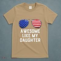Fathers Day Gift Funny Dads Awesome Like My Daughter T-Shirt thumb 5