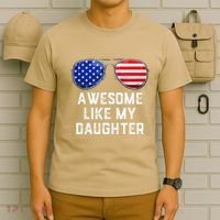 Fathers Day Gift Funny Dads Awesome Like My Daughter T-Shirt thumb 6