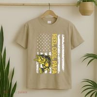 Fathers Day Gifts Funny Fishing Reel Cool Papa Dad Joke (1) T-Shirt thumb 2