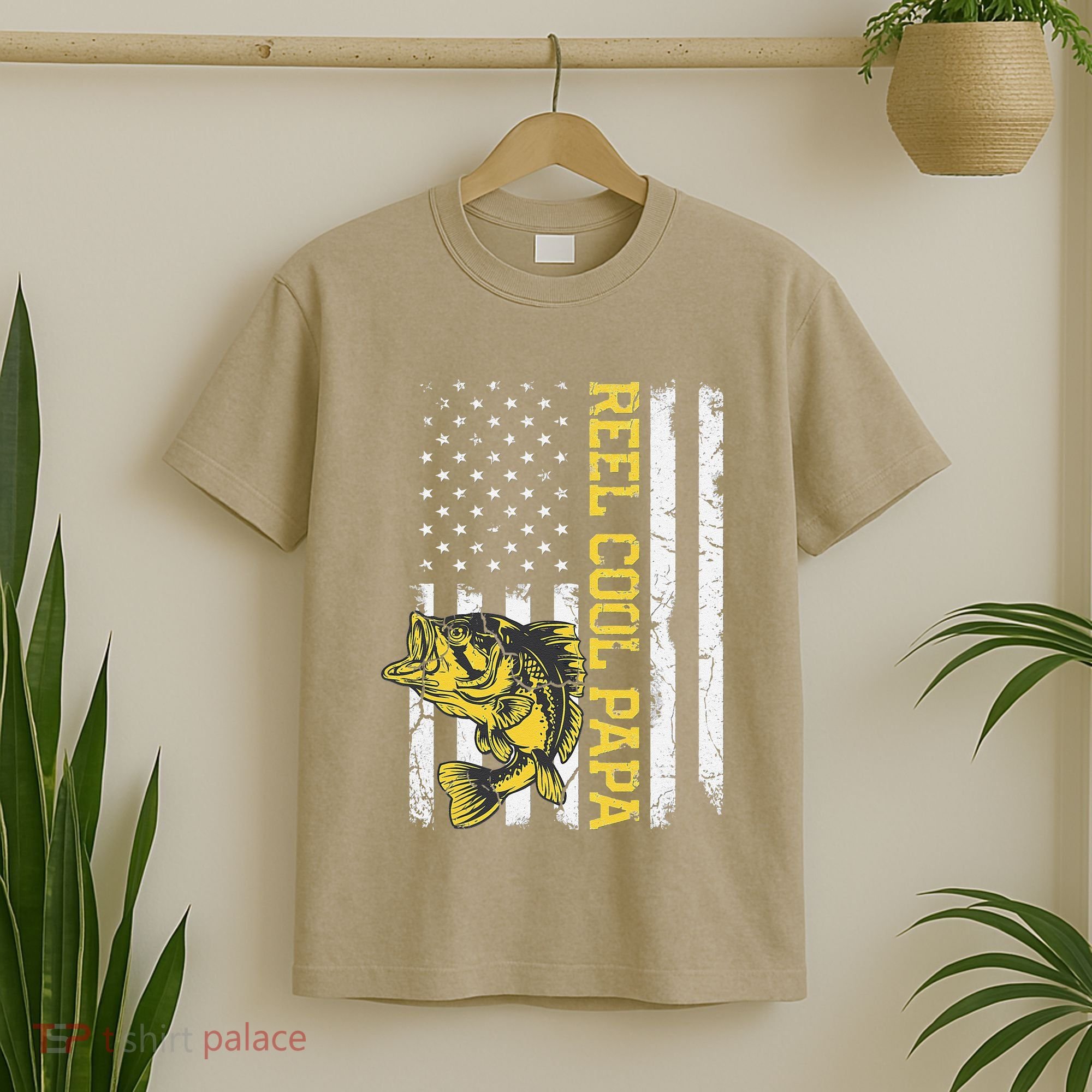 Fathers Day Gifts Funny Fishing Reel Cool Papa Dad Joke (1) T-Shirt