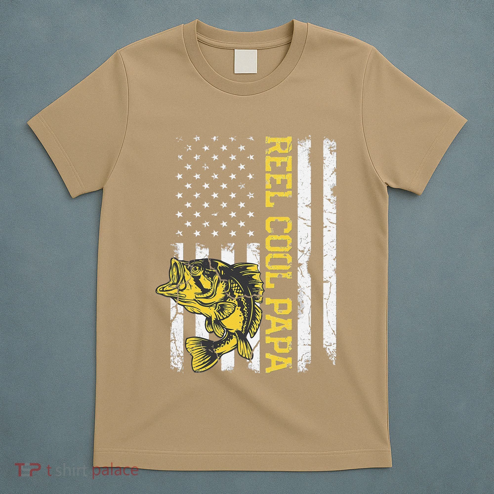 Fathers Day Gifts Funny Fishing Reel Cool Papa Dad Joke (1) T-Shirt
