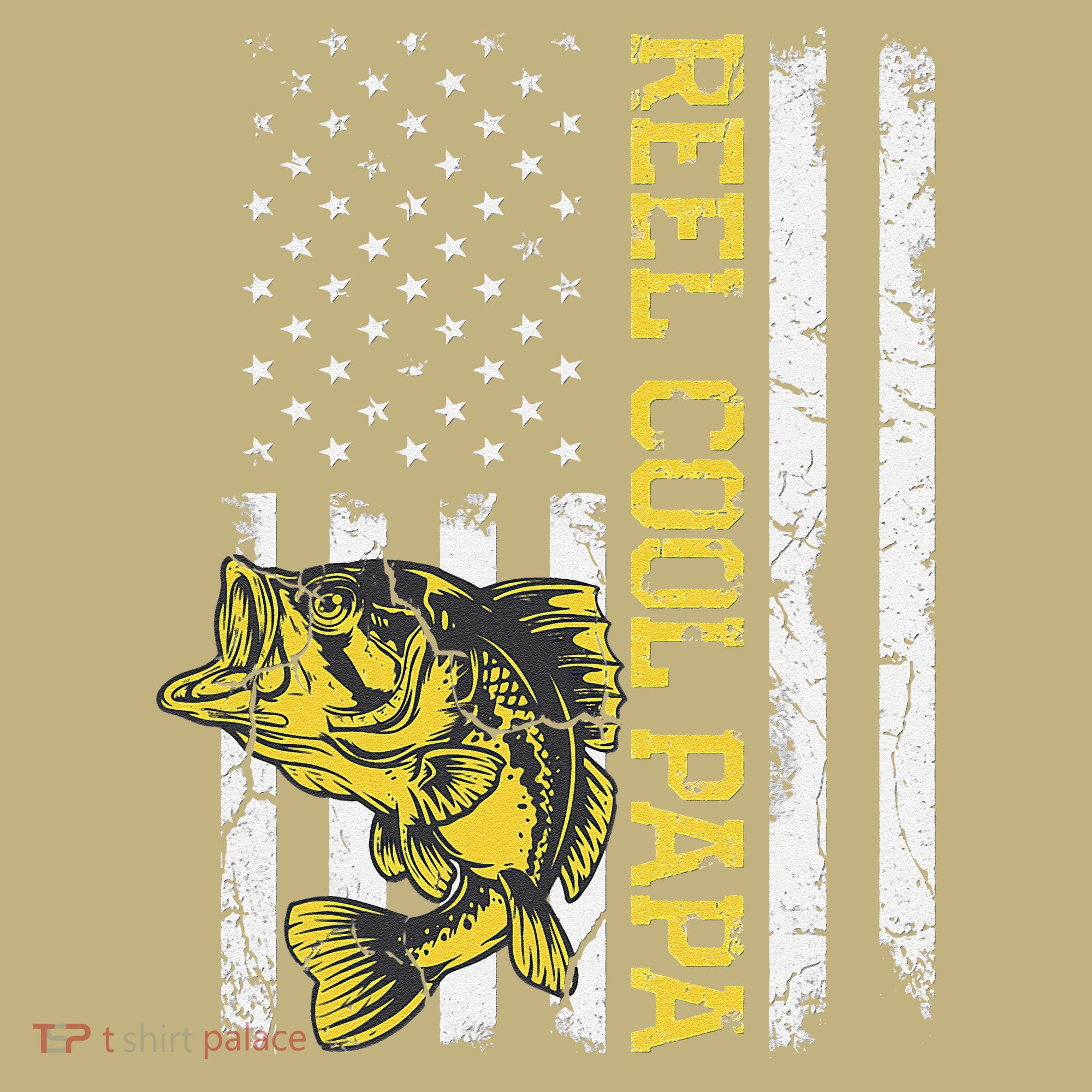 Fathers Day Gifts Funny Fishing Reel Cool Papa Dad Joke (1) T-Shirt