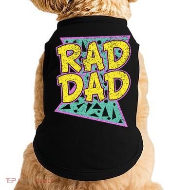 Fathers Day Gift For Daddy Rad Dad Doggie Tank