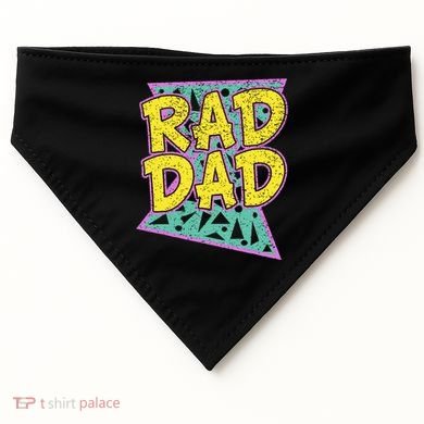 Fathers Day Gift For Daddy Rad Dad USA-Made Doggie Bandana