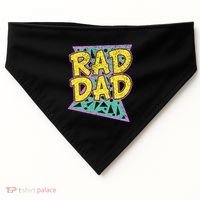 Fathers Day Gift For Daddy Rad Dad USA-Made Doggie Bandana thumb 0