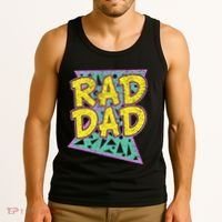 Fathers Day Gift For Daddy Rad Dad Tank Top thumb 3