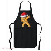 Funny Dabbing Gingerbread Santa Christmas Boys Xmas Cookie Apron thumb 0