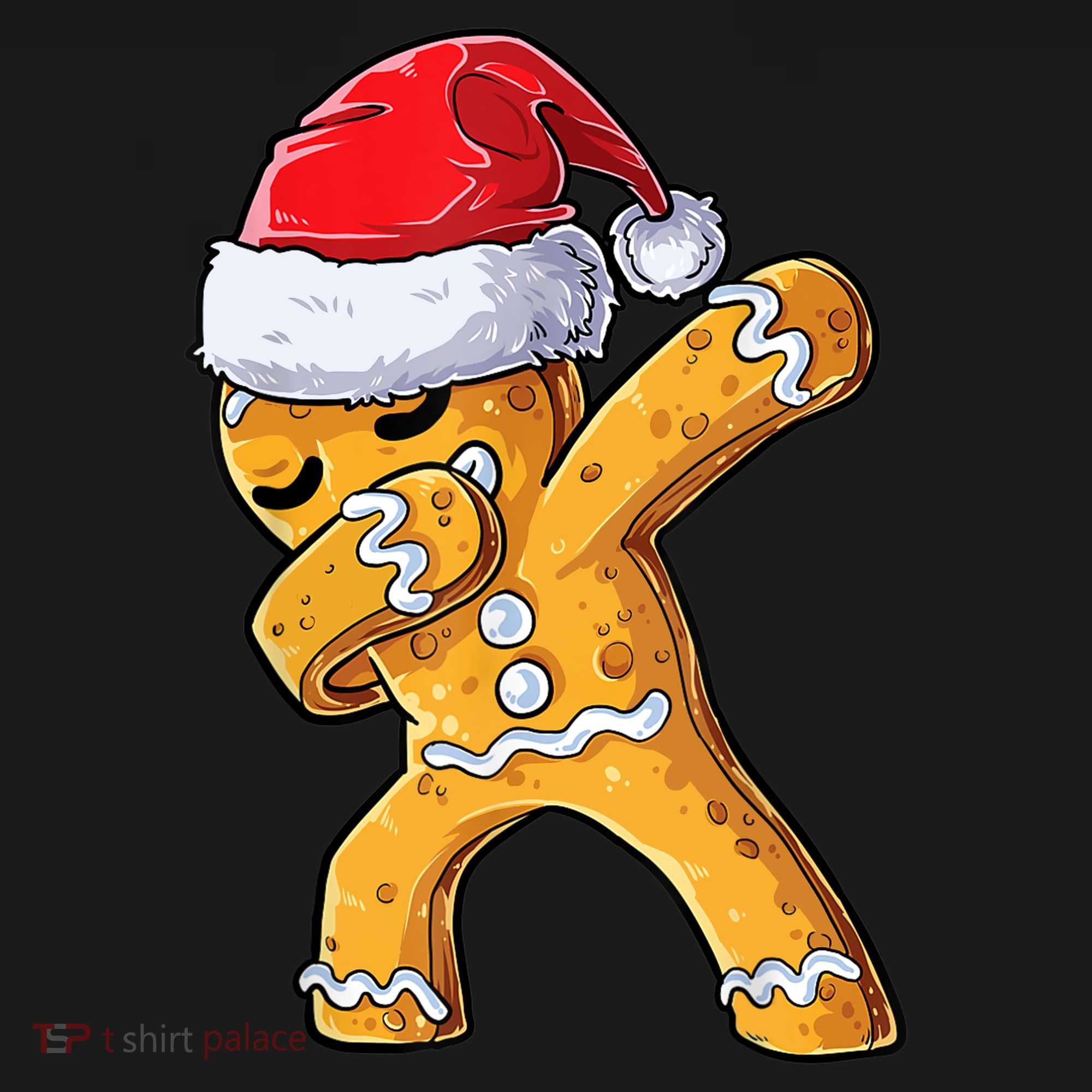 Funny Dabbing Gingerbread Santa Christmas Boys Xmas Cookie Sweatshirt