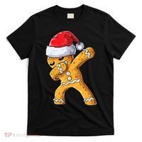 Funny Dabbing Gingerbread Santa Christmas Boys Xmas Cookie T-Shirt thumb 0