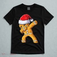 Funny Dabbing Gingerbread Santa Christmas Boys Xmas Cookie T-Shirt thumb 5
