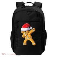 Funny Dabbing Gingerbread Santa Christmas Boys Xmas Cookie Backpack thumb 0