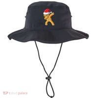Funny Dabbing Gingerbread Santa Christmas Boys Xmas Cookie Bucket Hat thumb 0