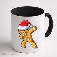 Funny Dabbing Gingerbread Santa Christmas Boys Xmas Cookie Coffee Mug thumb 1