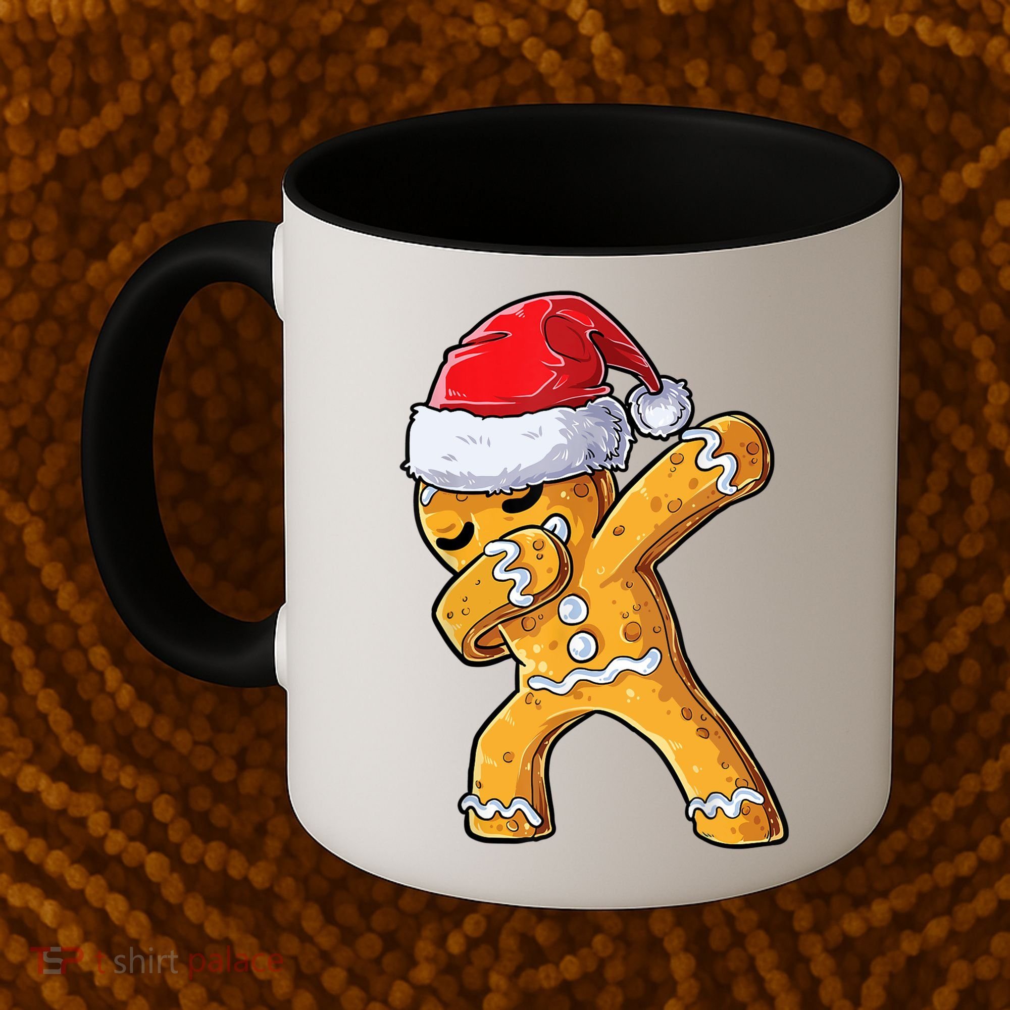 Funny Dabbing Gingerbread Santa Christmas Boys Xmas Cookie Coffee Mug