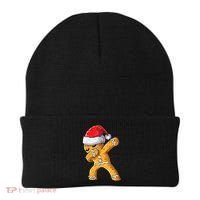 Funny Dabbing Gingerbread Santa Christmas Boys Xmas Cookie Beanie thumb 0