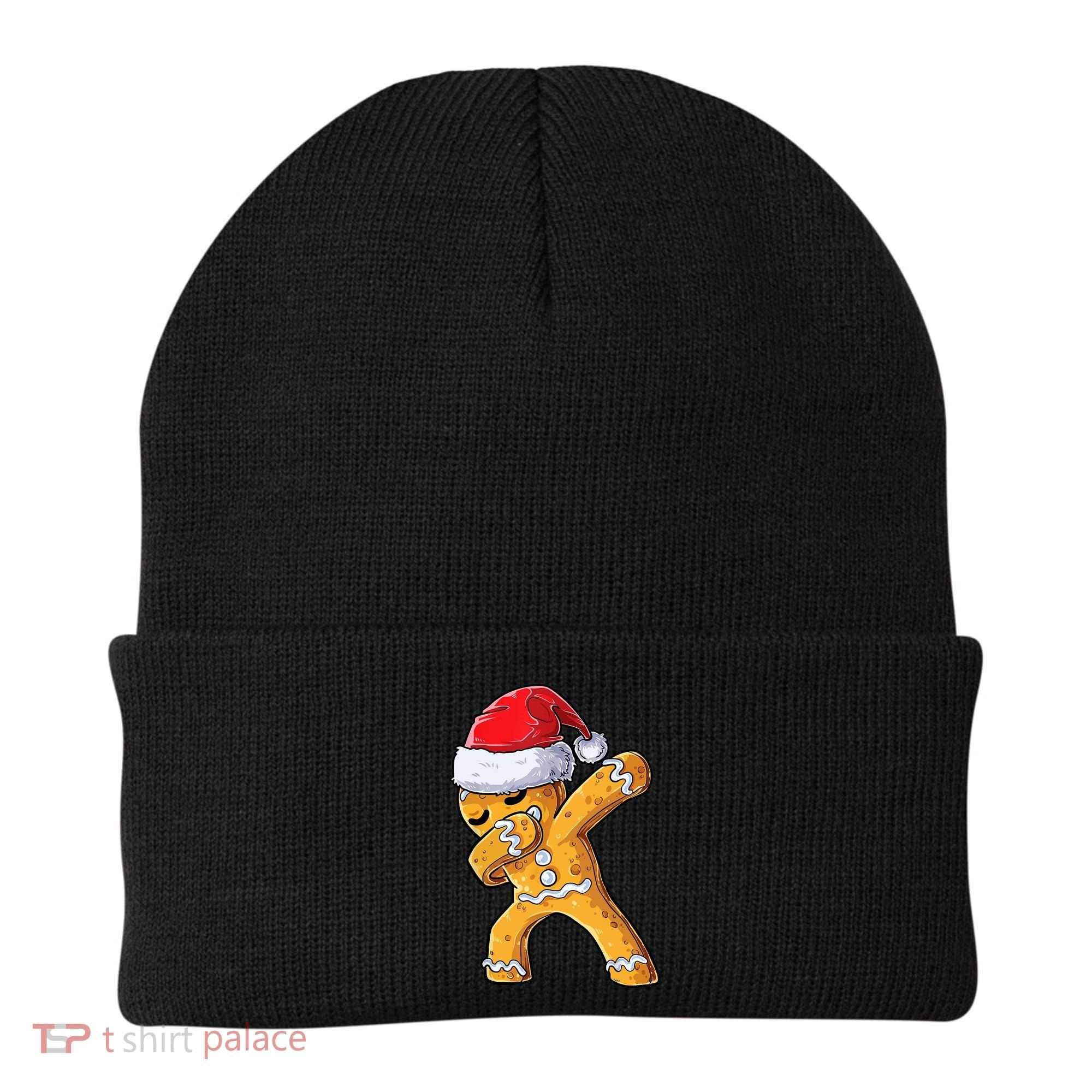 Funny Dabbing Gingerbread Santa Christmas Boys Xmas Cookie Beanie