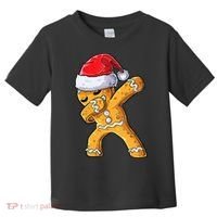 Funny Dabbing Gingerbread Santa Christmas Boys Xmas Cookie Toddler T-Shirt thumb 0