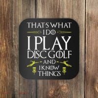 Funny Disc Golf That's What I do I play Disc Golf Coaster thumb 0