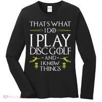 Funny Disc Golf That's What I do I play Disc Golf Women's Long Sleeve Shirt thumb 0