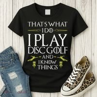 Funny Disc Golf That's What I do I play Disc Golf Women's T-Shirt thumb 3