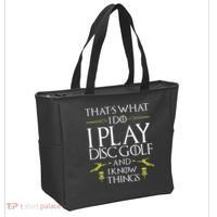 Funny Disc Golf That's What I do I play Disc Golf Tote Bag thumb 2