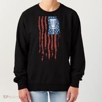 Funny Disc Golf American Flag Disc Frisbee Golf Women's Sweatshirt thumb 0