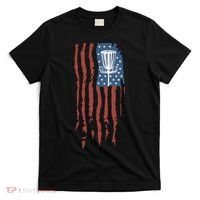 Funny Disc Golf American Flag Disc Frisbee Golf T-Shirt thumb 0