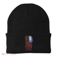 Funny Disc Golf American Flag Disc Frisbee Golf Beanie thumb 0
