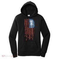 Funny Disc Golf American Flag Disc Frisbee Golf Women's Hoodie thumb 0
