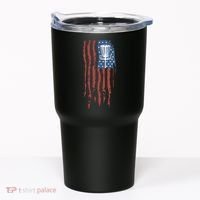 Funny Disc Golf American Flag Disc Frisbee Golf Tumbler thumb 0