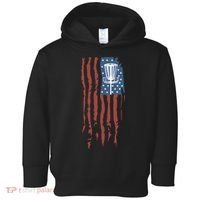 Funny Disc Golf American Flag Disc Frisbee Golf Toddler Hoodie thumb 0