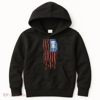 Funny Disc Golf American Flag Disc Frisbee Golf Kids Hoodie thumb 0