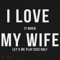 Funny Disc Golf I Love My Wife Mousepad thumb 1