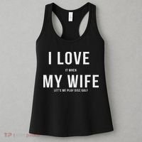 Funny Disc Golf I Love My Wife Women's Tank Top thumb 3