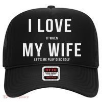 Funny Disc Golf I Love My Wife Hat thumb 0