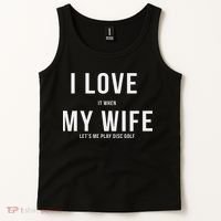 Funny Disc Golf I Love My Wife Tank Top thumb 2
