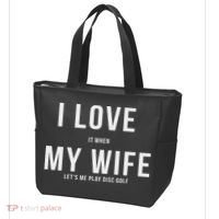Funny Disc Golf I Love My Wife Tote Bag thumb 3