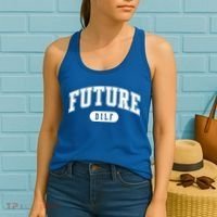 Future Dilf Gift I Love Dilfs Gift Women's Tank Top thumb 2