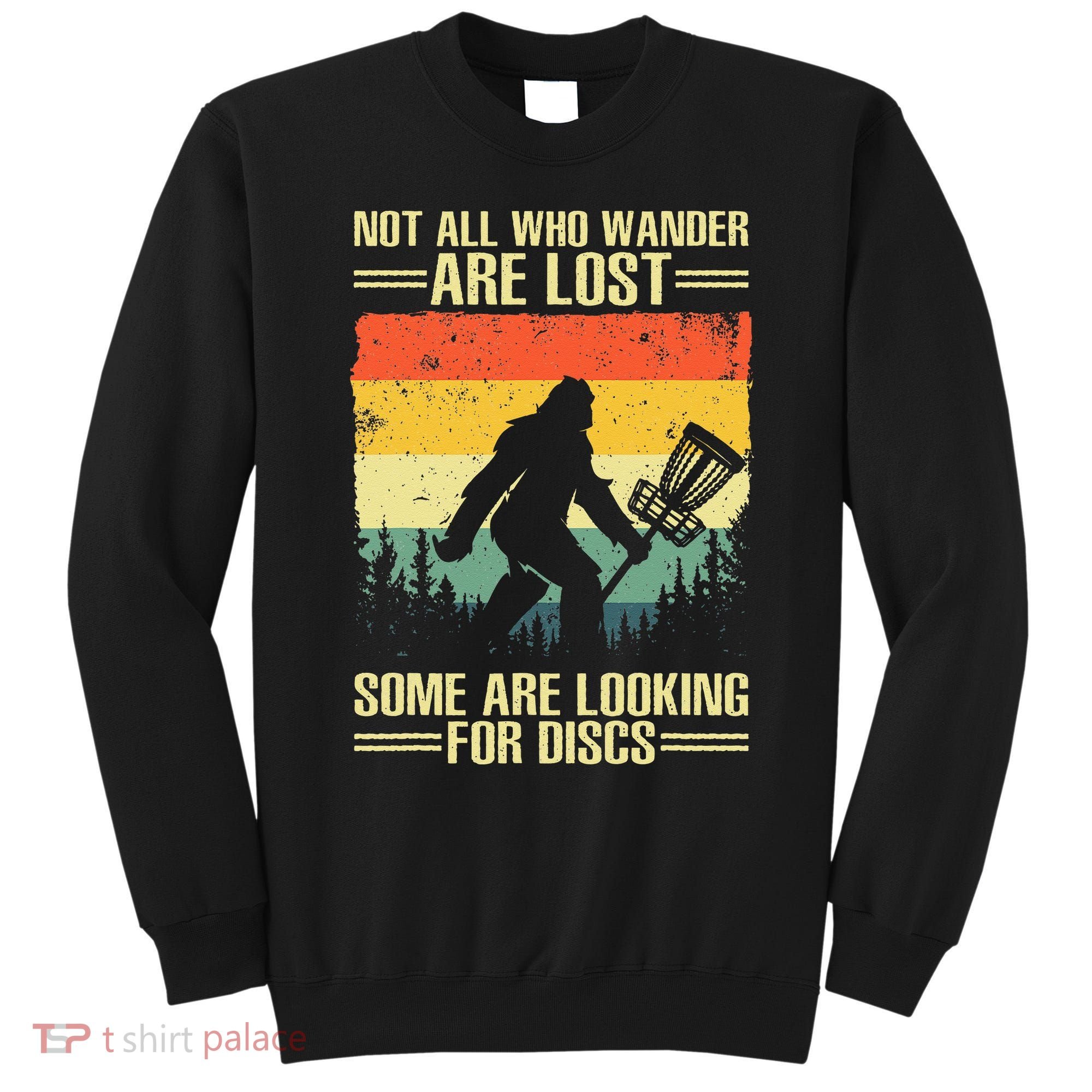 Funny Disc Golf Art For Men Women Kids Disc Golf Player Sweatshirt