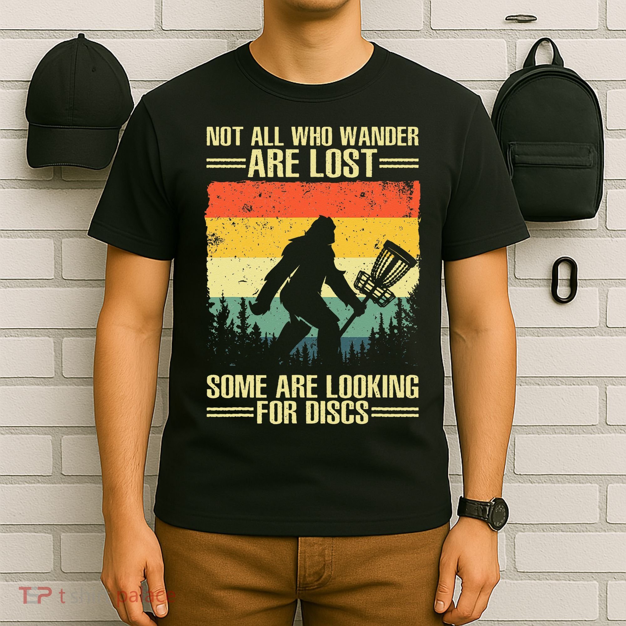 Funny Disc Golf Art For Men Women Kids Disc Golf Player T-Shirt