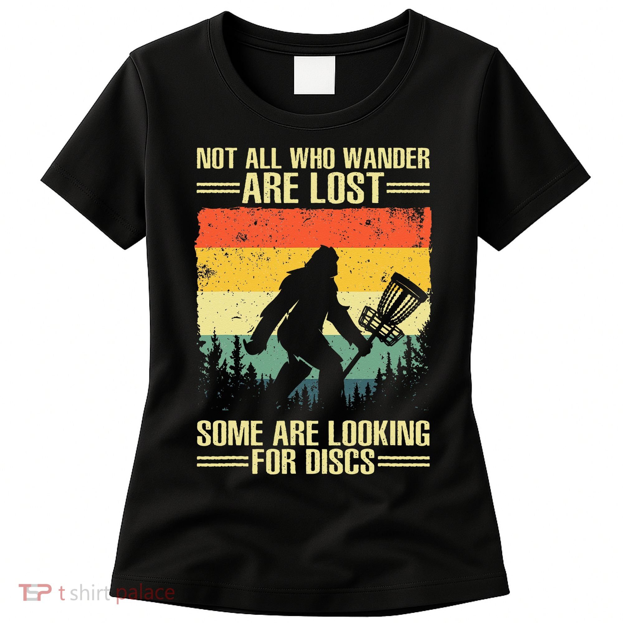 Funny Disc Golf Art For Men Women Kids Disc Golf Player Women's T-Shirt