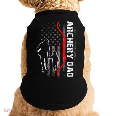 Father's Day Gift Archery Dad Proud Archery Daddy Doggie Tank
