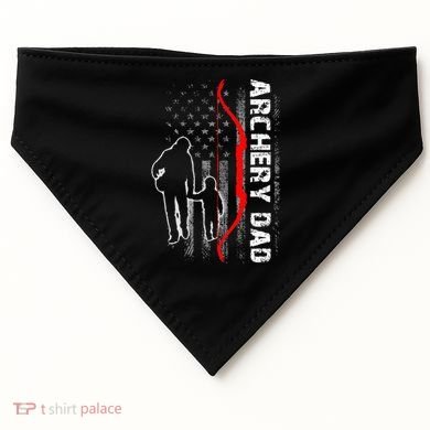 Father's Day Gift Archery Dad Proud Archery Daddy USA-Made Doggie Bandana