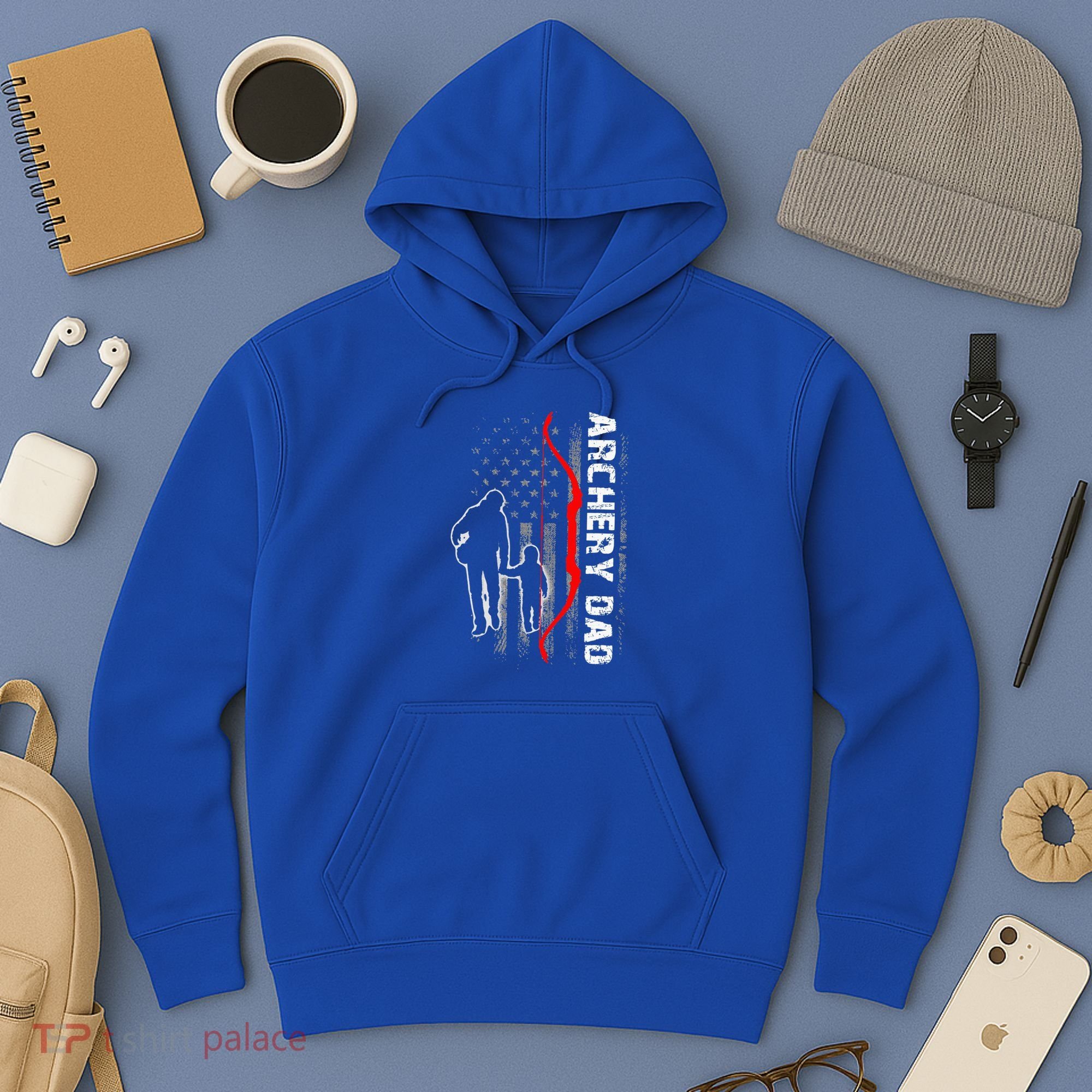 Father's Day Gift Archery Dad Proud Archery Daddy Hoodie
